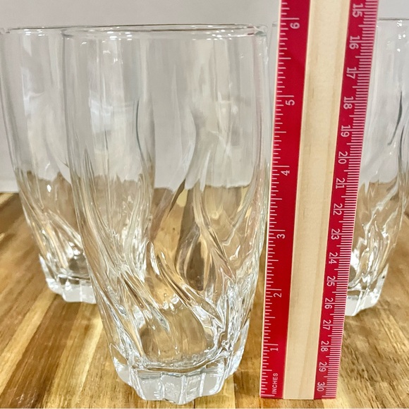 Anchor Hocking Starfire 17oz Iced Tea Drinking Glasses 1996 Star Shaped Base VTG - Picture 6 of 12